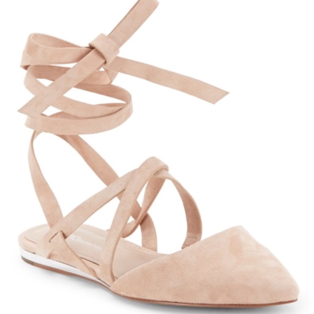 BCBG lace up flats